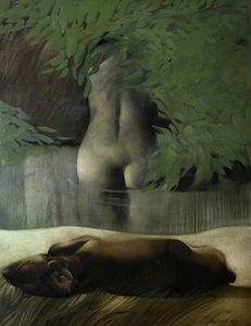 Bather And Sleeping Dog — Neil Dallas Brown