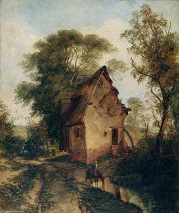 A Road Scene — Alfred George Stannard