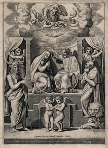 Jesus crowns Mary in heaven