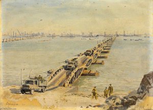 Mulberry Harbour Arromanches I — Stephen Bone