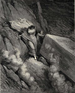 From The Profound Abyss Behind The Lid Of A Great Monument We Stood Retirtd — Paul Gustave Doré