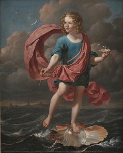 Boy Blowing Soap Bubbles. Allegory On The Transitoriness And The Brevity Of Life — Karel Dujardin, Dutch Golden Age