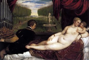 Venus With Organist And Cupid — Titian