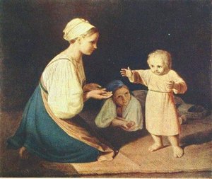 First Steps (peasant Woman With Child) — Alexei Venetsianov