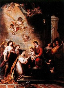 Desposorios Misticos De Santa Catalina — Bartolomé Esteban Murillo