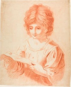 Boy Reading — Guercino