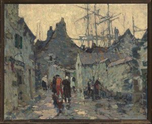 An Old Time Fishing Village — William Aiken Walker