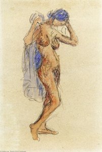 Nude Model With Drapery — Maurice Brazil Prendergast