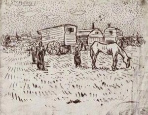 Gypsies At Saintes-maries — Vincent Willem Van Gogh