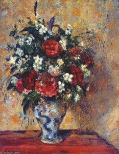 Vase Of Flowers — Camille Pissarro