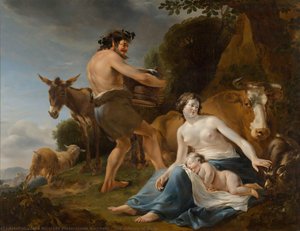 The Infancy Of Zeus — Nicolaes Pieterszoon Berchem, Dutch Italianate Landscape