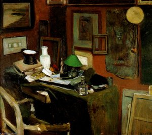 Intérieur Au Chapeau Haut De Forme Huile Sur Toile Collection Particulière — Henri Matisse, Fauvism