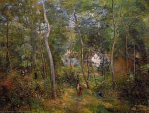 The Backwoods Of L'hermitage, Pontoise — Camille Pissarro