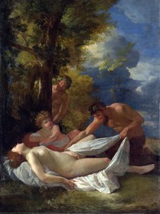 Nymph With Satyrs — Nicolas Poussin, Classical Baroque
