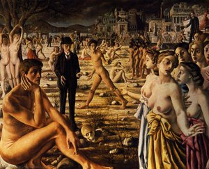 City Worried — Paul Delvaux