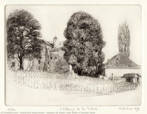 Abbaye De Salaz, Near Ollon In Canton Vaud — Hubertine Heijermans