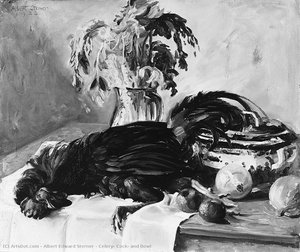 Celery, Cock, And Bowl — Albert Edward Sterner