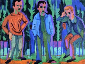 Three Artists: Hermnn Scherer, Kirchner, Paul Camenisch — Ernst Ludwig Kirchner