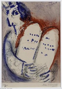 Moses With The Tablets Of The Law — Marc Chagall