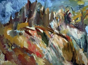 Mount Saint Hilarion And The Castle Ruins — David Bomberg