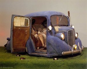 Back Seat Dodge '38, Lo (167.6 X 609.6 Cm) (1964) — Edward Kienholz