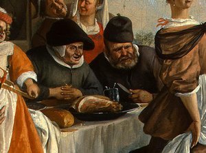 Dancing Couple(detail) (13) — Jan Havickszoon Steen