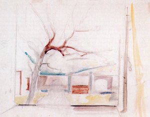 Study For Girl With A Window — Balthus