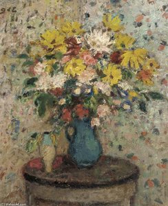 A Vase Of Flowers — Georges D'espagnat