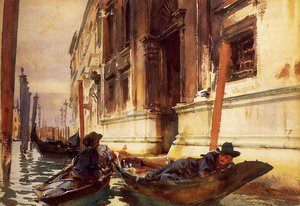 Gondoliers's-siesta — John Singer Sargent, Impressionism
