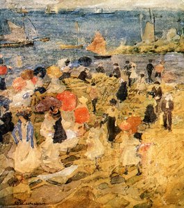 Early Beach — Maurice Brazil Prendergast, Post-impressionism