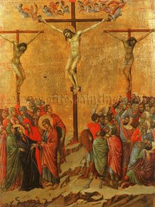 Crucifixion, Museo Dell'opera Del Duomo, Siena. — Duccio Di Buoninsegna, Byzantine