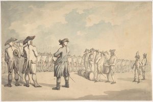 The Review — Thomas Rowlandson