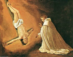 The Apparition Of Apostle St Peter To St Peter Of Nolasco — Francisco De Zurbarán, Spanish Baroque