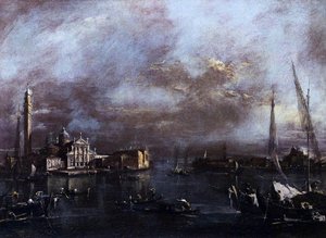 Bacino Di San Marco With San Giorgio And The Giudecca — Francesco Lazzaro Guardi