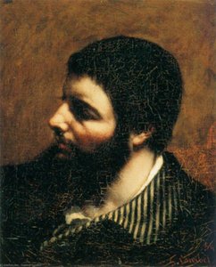 Self-portrait With Striped Collar — Gustave Courbet, Realism