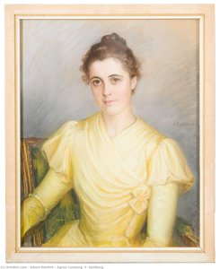 Agnes Lamberg, F. Kjellberg — Albert Edelfelt