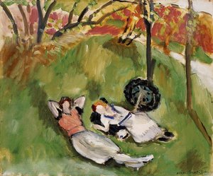 Two Figures Reclining In A Landscape — Henri Matisse
