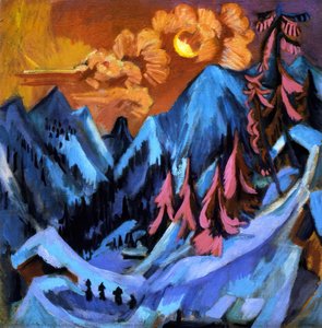 Winter Lunar Landscape — Ernst Ludwig Kirchner, German Expressionism