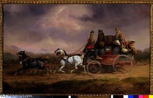 Mail Coaches On The Road — Charles Cooper Henderson