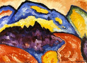 Mountains Near Oberstdorf — Alexej Von Jawlensky, Expressionist Landscape