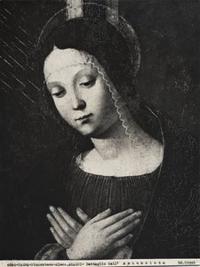 Annunciazione con santa caterina d'Alessandria e san sebastiano - (1520 - (1530)