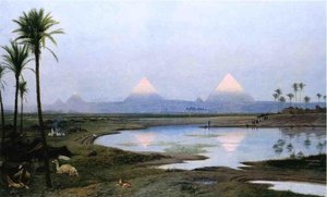 The Pyramids, Sunrise — Jean-léon Gérôme