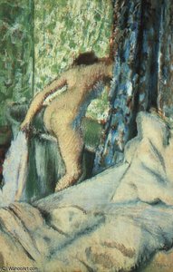 The Morning Bath, Pastel On Paper, The Art Insti — Edgar Degas