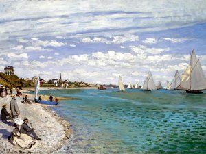 The Regatta At Saint-adresse — Claude Monet