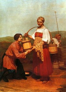 Meeting At The Well — Alexei Venetsianov, Realism