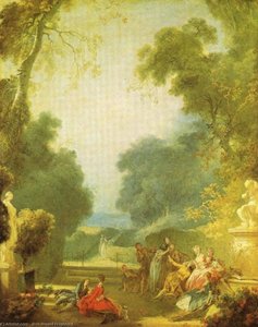 A Game Of Hot Cockes — Jean-honoré Fragonard, Rococo