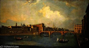 View of the Arno with Ponte Santa Trinita