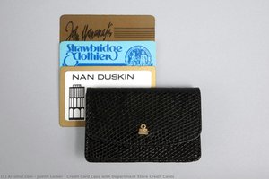 Credit Card Case With Department Store Credit Cards — Judith Leiber