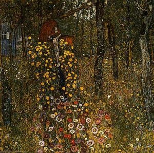 Farm Garden With Crucifix — Gustav Klimt, Art Nouveau