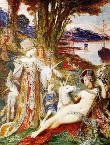 Unicorns — Gustave Moreau